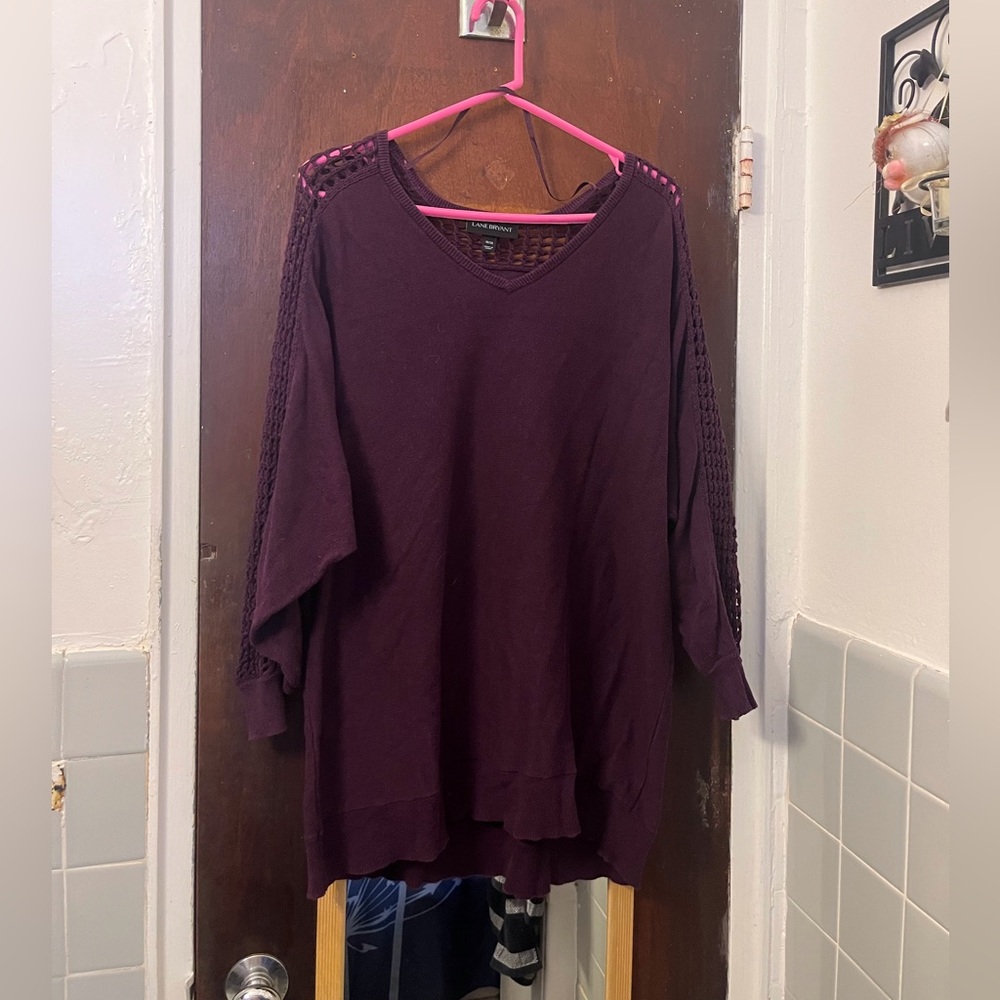 LAST CALL! Lane Bryant Deep Purple Knit Sweater. 18/20